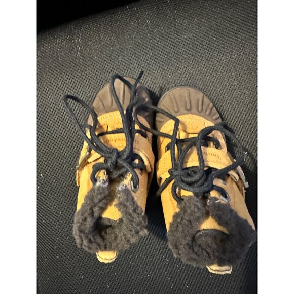 Timberland Toddler Brown Tan Leather Ankle Boots Shoes 5 - Picture 4 of 8